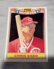 Topps 1989 Chris Sabo Rookie #17 Cincinnati Reds Jumbo Glossy Baseball Card