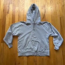 Tna Aritzia Sweatshirt M Light Gray Cozy Fleece Hoodie Pullover Warm Oversized