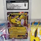 Pikachu EX XY84 CGC 9 Mint + 2015 Black Star Promo Pokémon Card