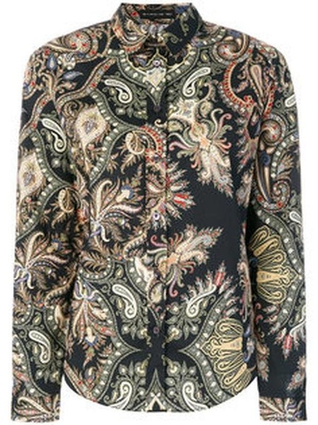 Women Etro Shirt Black Cotton 34 / XS / 42