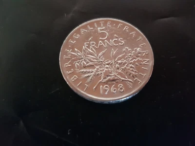 5 Francs Semeuse 1968 Argent TTB - Photo 1/2
