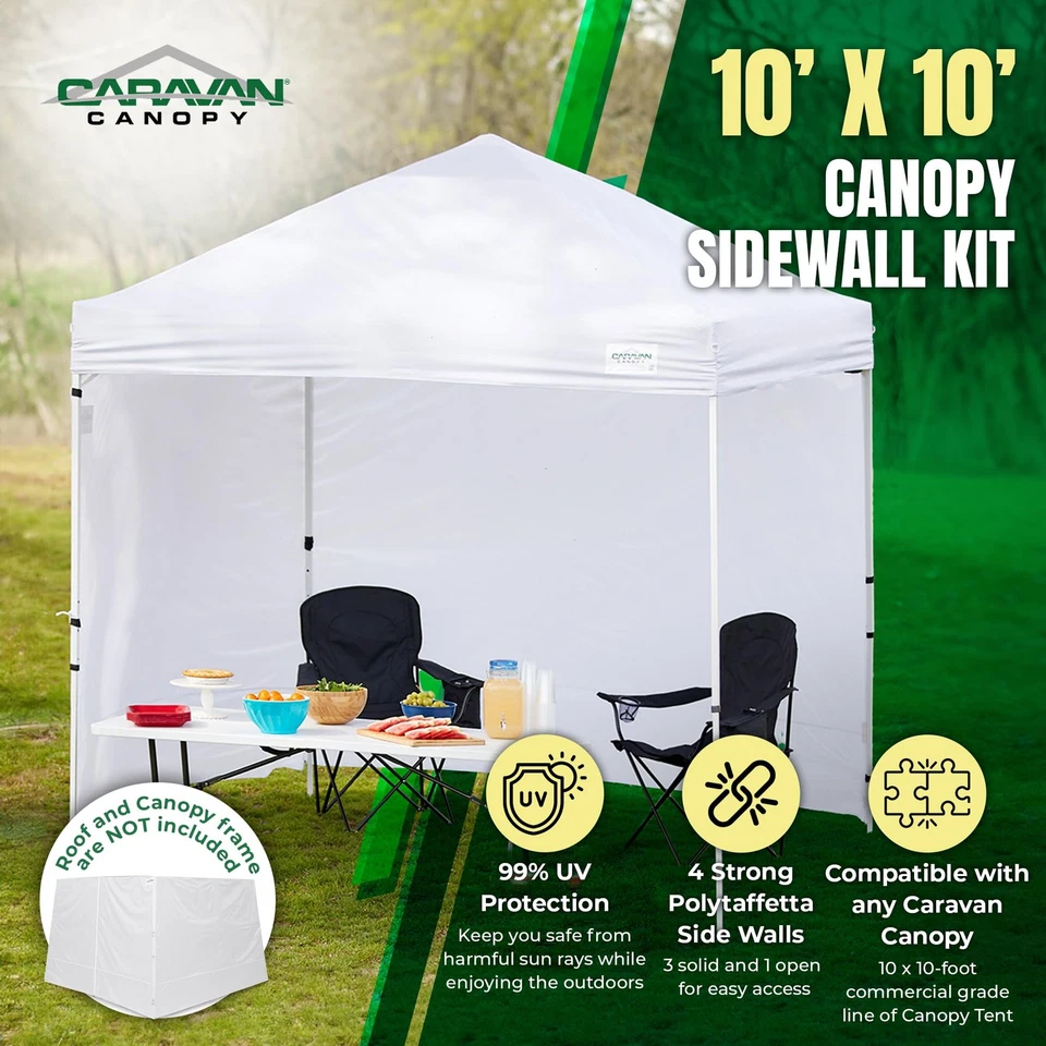 Caravan 11000212019 Canopy Sidewall Kit TitanShade-10x10 Commerical - Image 2 of 4