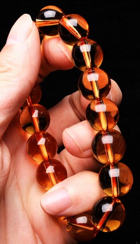 13.6mm Natural Yellow Citrine Crystal Gemstone Crystal Bangle Bracelet AAA - Bild 4 von 6