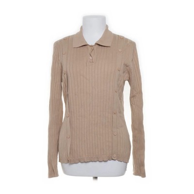 Kit Kit Kit, Strickpullover, Größe: L, Beige, Baumwolle, Streifen #V8f