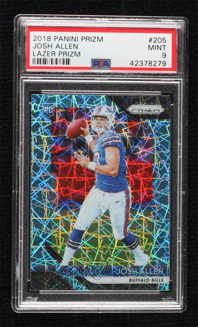 2018 Panini Prizm Rookie Lazer Prizm Josh Allen #205 PSA 9 MINT 0xu5