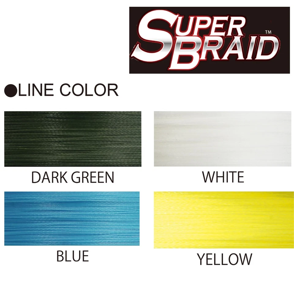 Línea de pesca Yo Zuri SuperBraid verde oscuro 10 lb alta resistencia a la abrasión Foto 3 de 3