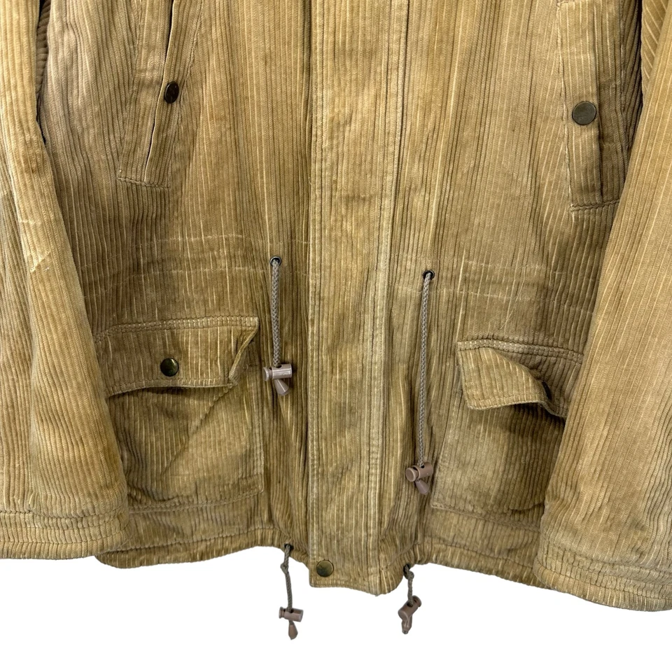 Nueva Chaqueta de Pana Millenium Y2K Para Hombres De Colección Talla Grande Forrada de Vellón Marrón Foto 3 de 4