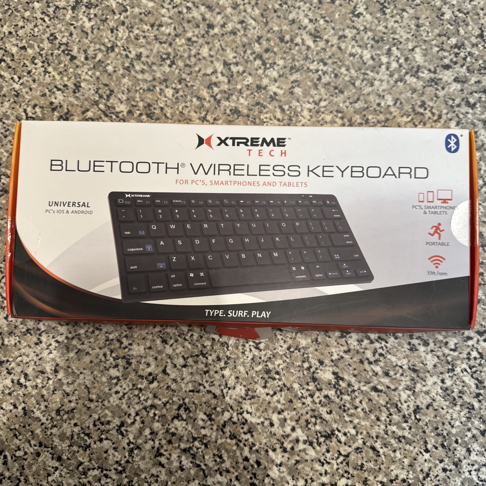 Xtreme Tech Bluetooth Wireless Keyboard  For PC's Smartphones and Tablets (143)