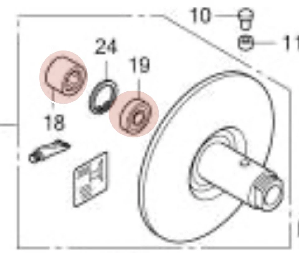 Rodamientos de embrague originales Honda 6902U + 20x29x18 se adapta a: modo PCX Vision SH125 🇬🇧 Foto 2 de 4