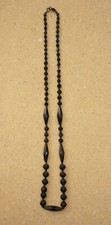Collier ancien en perles de jais – années 20-40