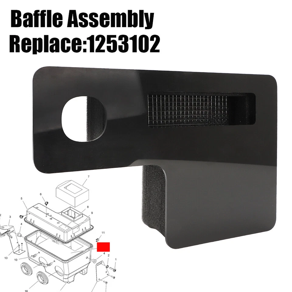 For Polaris 1253102 Air Filter Box Baffle Assembly Indy Trail Touring Classic - Image 2 of 4