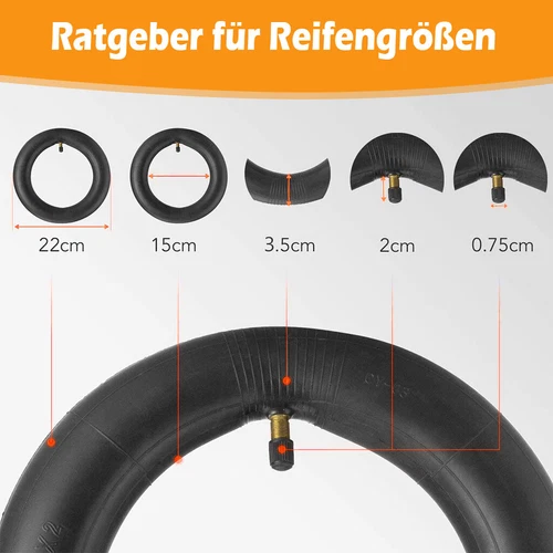 2x 8 1/2 X2 Reifen / Innen Schlauch Nützlich 8.5Zoll Für Elektroroller E-Scooter - Bild 8 von 12