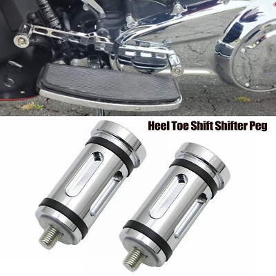 2Pcs Chrome Shifter Peg Fit For Harley Electra Glide Low Ultra Classic FLHTCUL