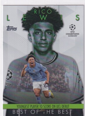 Topps Euro 2024 - Sticker Rico Lewis (Angleterre) - Vert Parallèle - Neuf