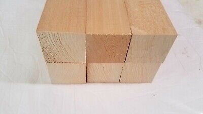 2 x 2 x 12 Basswood Carving Wood Blocks Craft Lumber *KILN DRIED* 6 Pcs