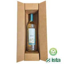 Single Wine Bottle Protective Packaging with Boxes - 5 Count Bundle 
