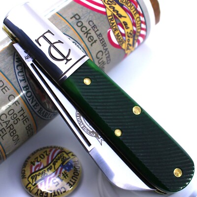 GEC 15 TC Barlow Tractor Green Sawcut Bone Tidioute Great Eastern Cutlery 153124