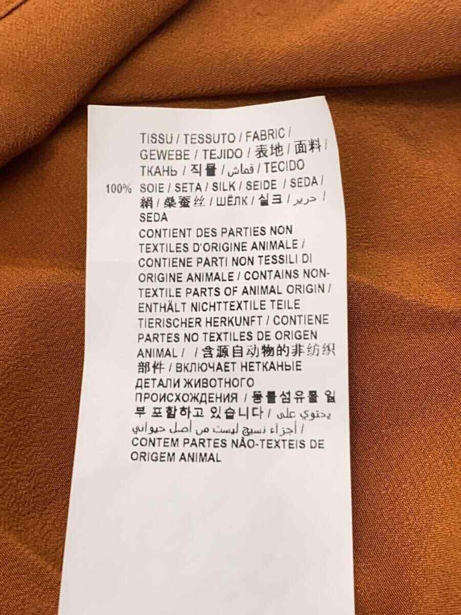 Maglione pullover SAINT LAURENT fascia colletto camicie top marrone 34