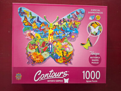 Puzzle US Contours Butterfly Surprise 1000 NEU Master Pieces Paket Sammlung