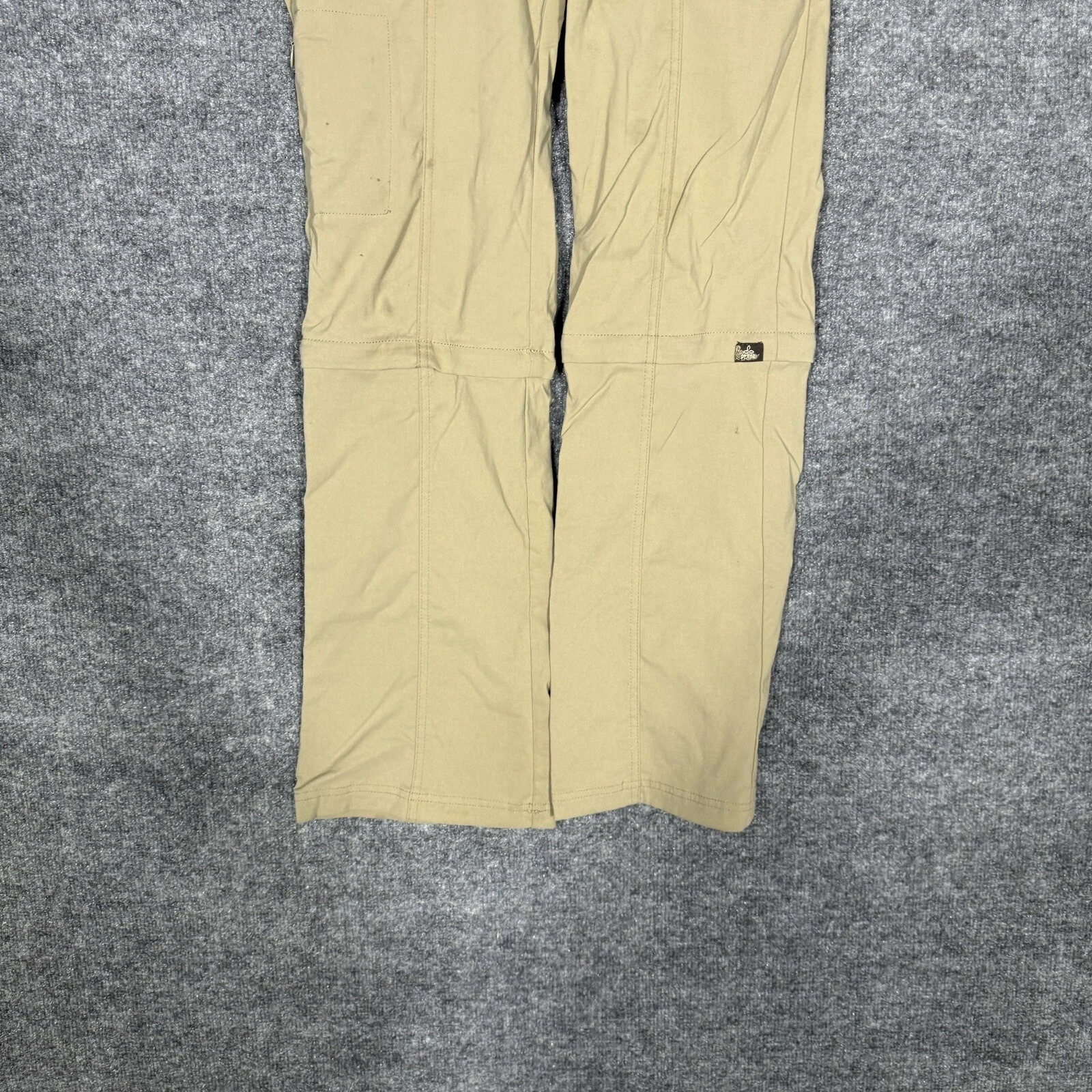 prana convertible mid rise short inseam nylon pants