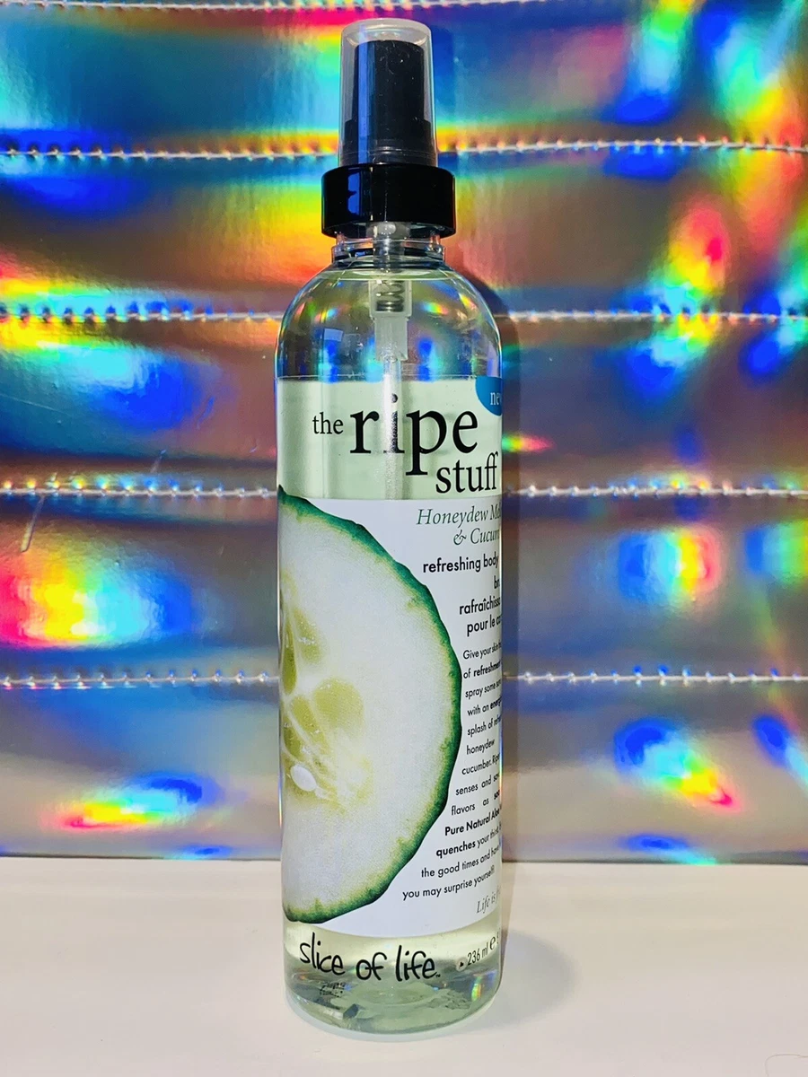 The Ripe Stuff Honeydew Melon Cucumber Body Mist Slice of Life 8 Oz Brand New
