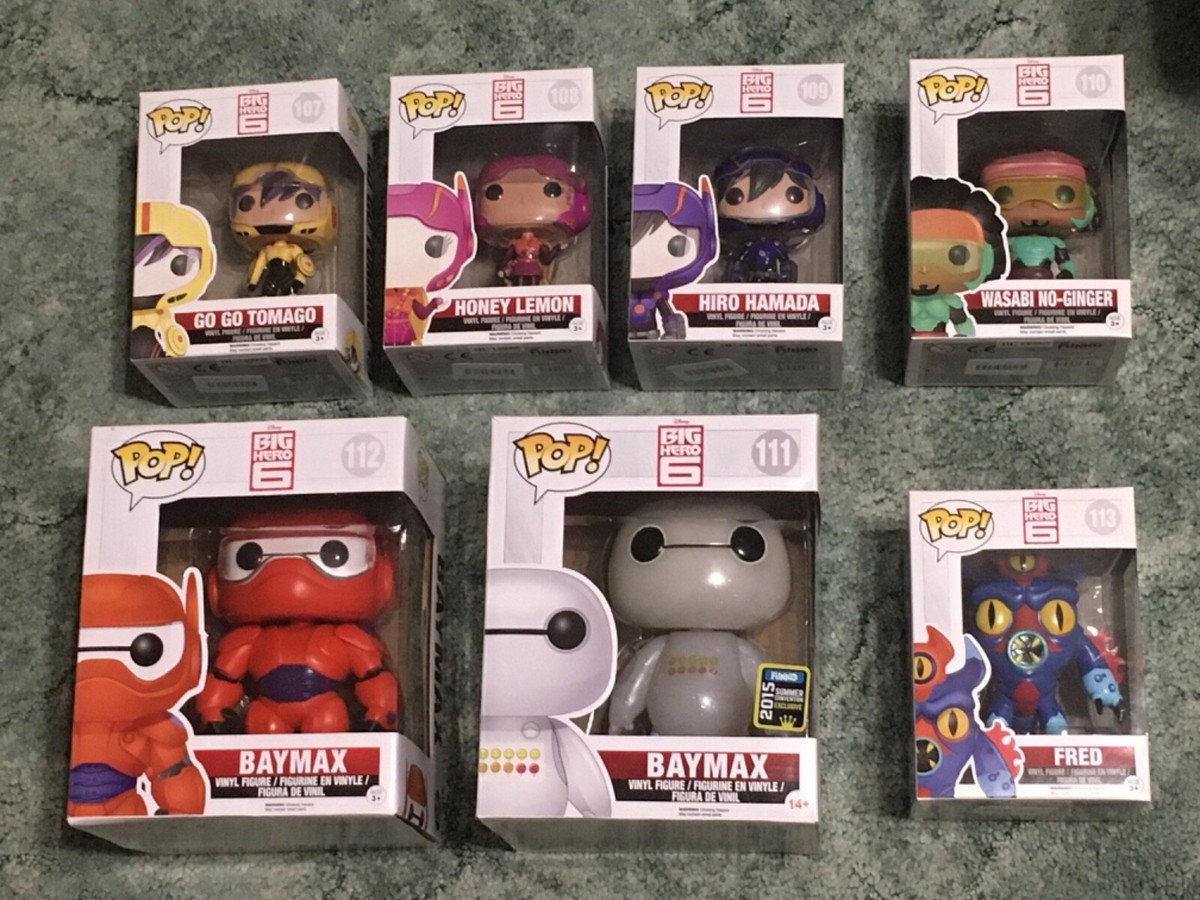Big Hero 6 Funko Pop! Vinyl 7 set : 107, 108, 109, 110, 111 2015