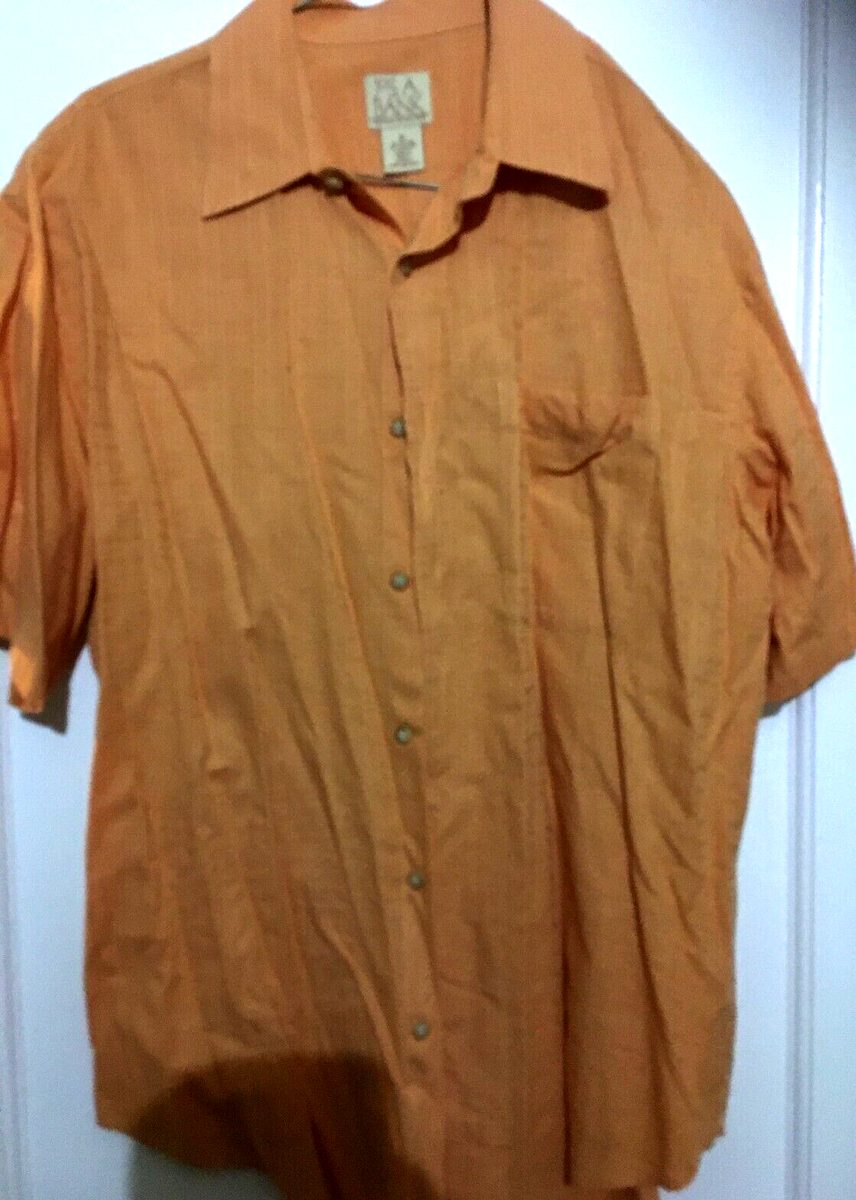 mens dress shirt burnt orange Men Dress Shirt SG-21-Rust