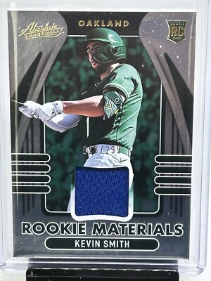 2022 Panini Absolute Rookie Materials-KEVIN SMITH-#'d /299- RC -Oakland A's