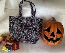 Handmade Halloween Trick Or Treat Candy Bag Halloween Spiderweb Bag Candy