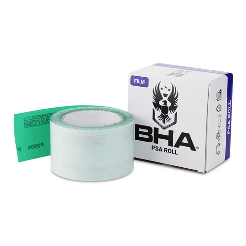 BHA 2-3/4" x 20 Yard Green Film PSA StickyBack Longboard Sandpaper Roll, Wet/Dry