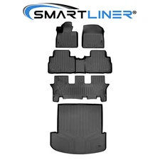 SMARTLINER Custom Fit Floor Mats Cargo Trunk Liner 3 Row 2020-2025 Kia Telluride
