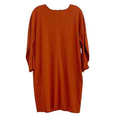 strapless open back dress Orange 1960s Color Block Argyle Shift Dress
