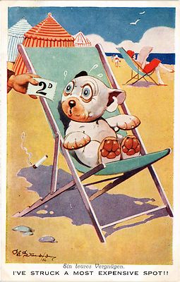 CPA AK Studdy BONZO Hund Nr. 1576 Ich habe eine teuerste Stelle getroffen! (305672)