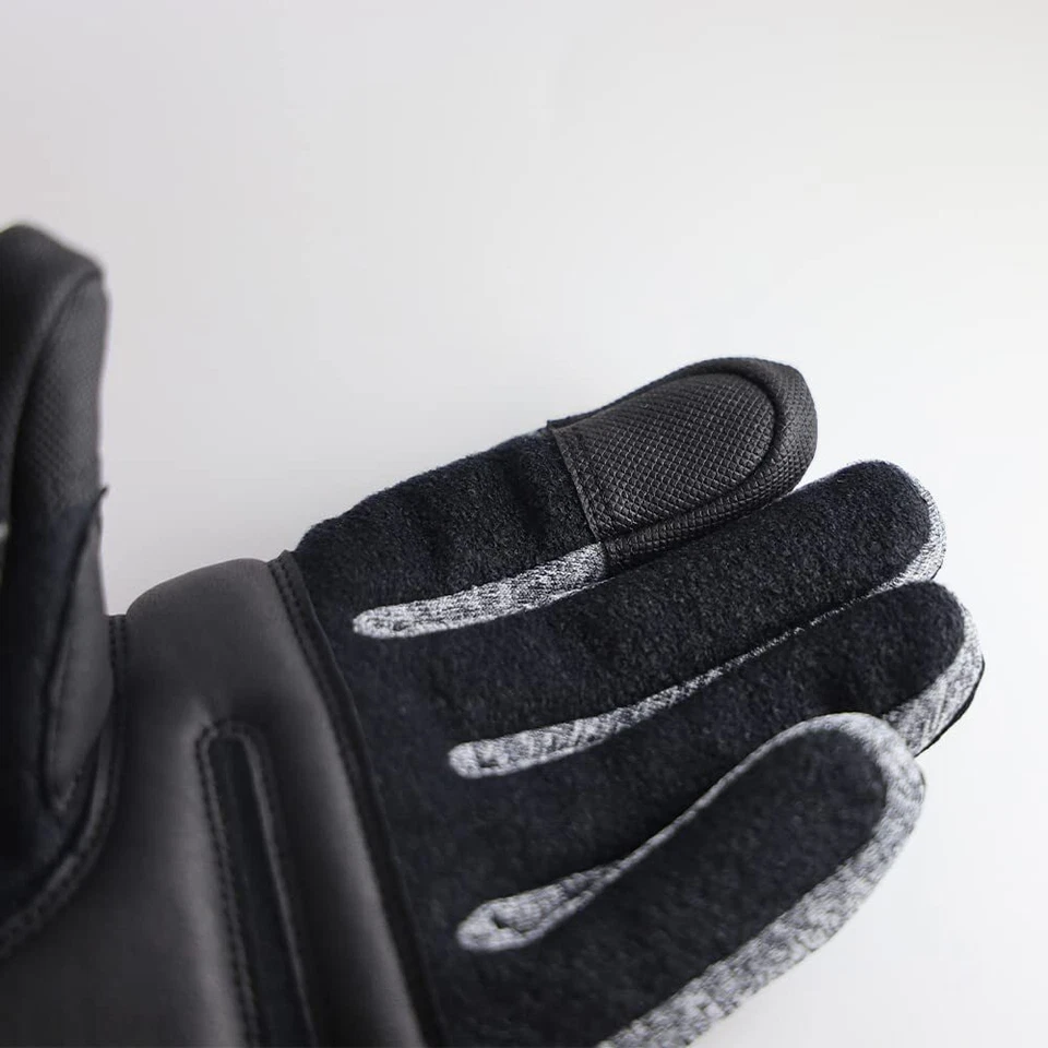 Guantes deportivos de invierno Bianchi negro gris talla L mano circ 25-26 cm aprox 9,8-10,2 pulgadas Foto 3 de 4