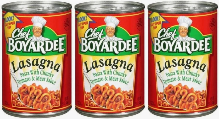 Chef Boyardee Lasagna Pasta in Tomato Meat Sauce Pack of 3 15 oz Cans