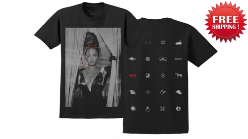 Beyoncé Unisex-Adult Official Renaissance World Tour Merch Summer T-Shirt, Black - Picture 1 of 14