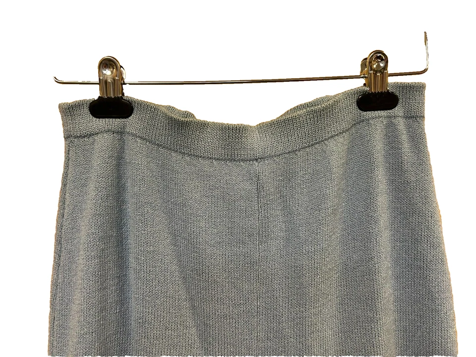 Pantalón Vintage Colección St. John Azul Suave Santana Tejido Pullon Cintura Elástica, 4 Foto 4 de 4