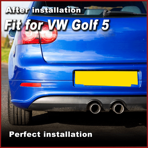 2Pcs Rear Bumper Tail Red Reflectors Cover Fit for VW Golf 5 MK5 R32 2006-2009 - Picture 6 of 15