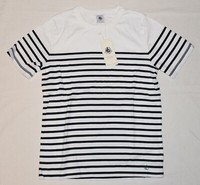 Petit Bateau Ringel-T-Shirt Weiß-Blau Gr. 152 Neu Mariniere