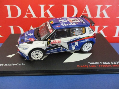 Die Cast 1/43 Modellauto Skoda Fabia S2000 Rallye Monte Carlo 2011 F. Loix - Bild 1 von 4
