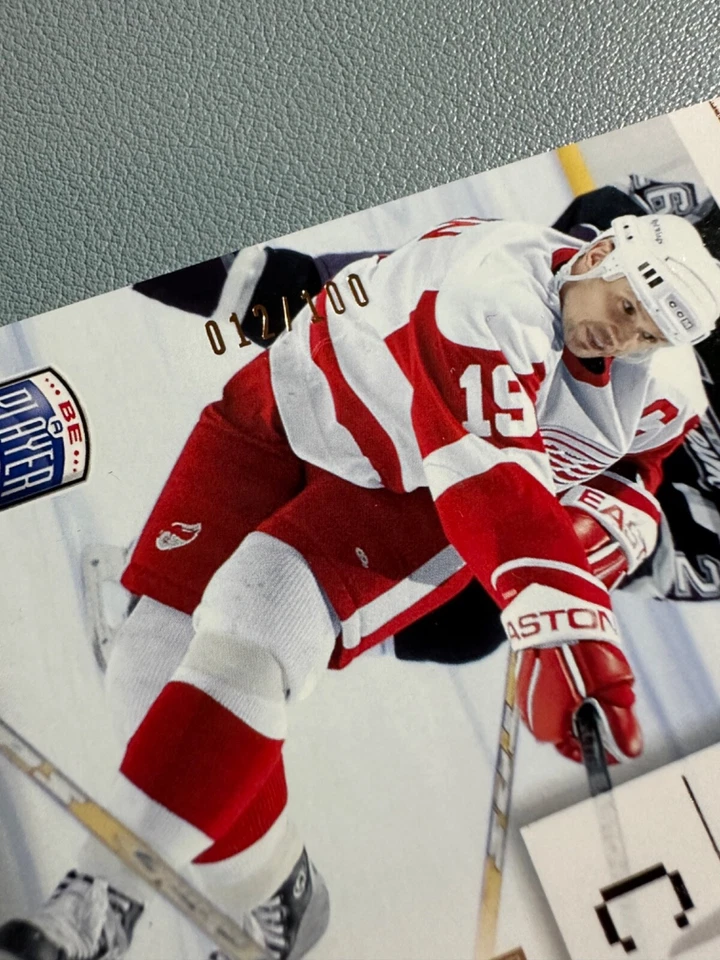STEVE YZERMAN 2005-06 Upper Deck Be A Player First Period Parallel 012/100 - Image 3 of 3