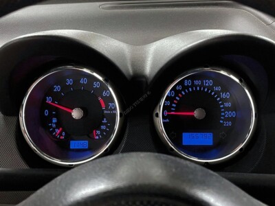For VW Lupo 1998-2005  Polished Aluminum Dashboard Trim dash Cluster Rings 2pcs