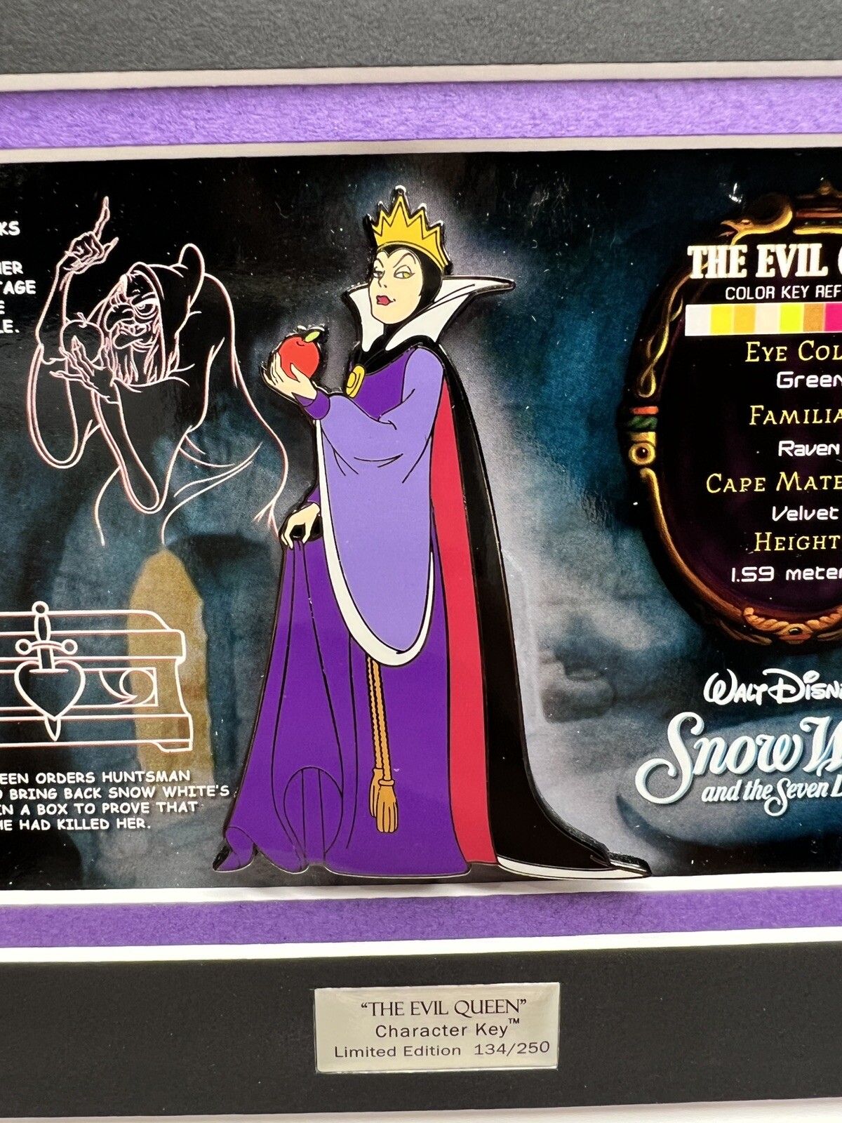 Disney Character Key Pin Evil Queen