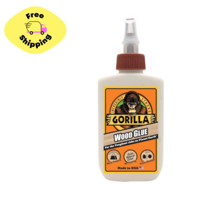 Gorilla Wood Glue Natural Wood Color, 4 ounce Bottle
