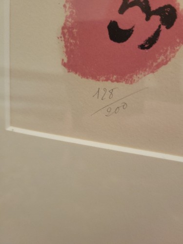 André Masson: "Dame Au Tournesol"_Surreal Framed Lithograph #128/200, Circa 1960 - Picture 3 of 9