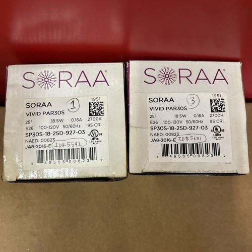 2x Soraa VIVID PAR30S Light Bulb 2700K 18.5W SP30S-18-25D-927-03 LED Light Bulb - Picture 2 of 4