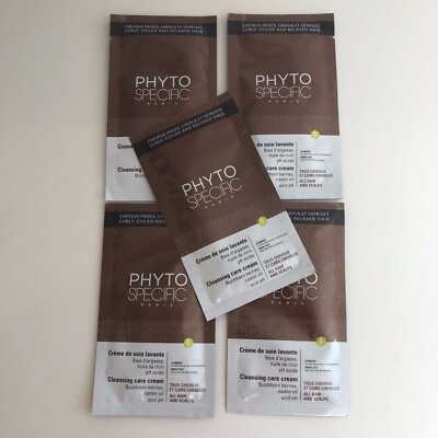 Phyto Specific Cleansing Care Cream Samples - Set of 5   1 oz each pouch