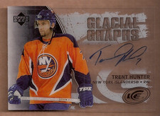 2005-06 Upper Deck Ice Glacial Graphs #GGTH Trent Hunter Auto - HKY