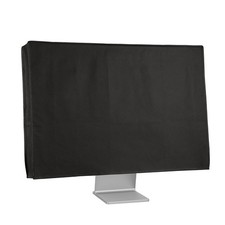 Monitor Cover with 24-26" Monitor - Dust Cover Computer Screen Protector - Black