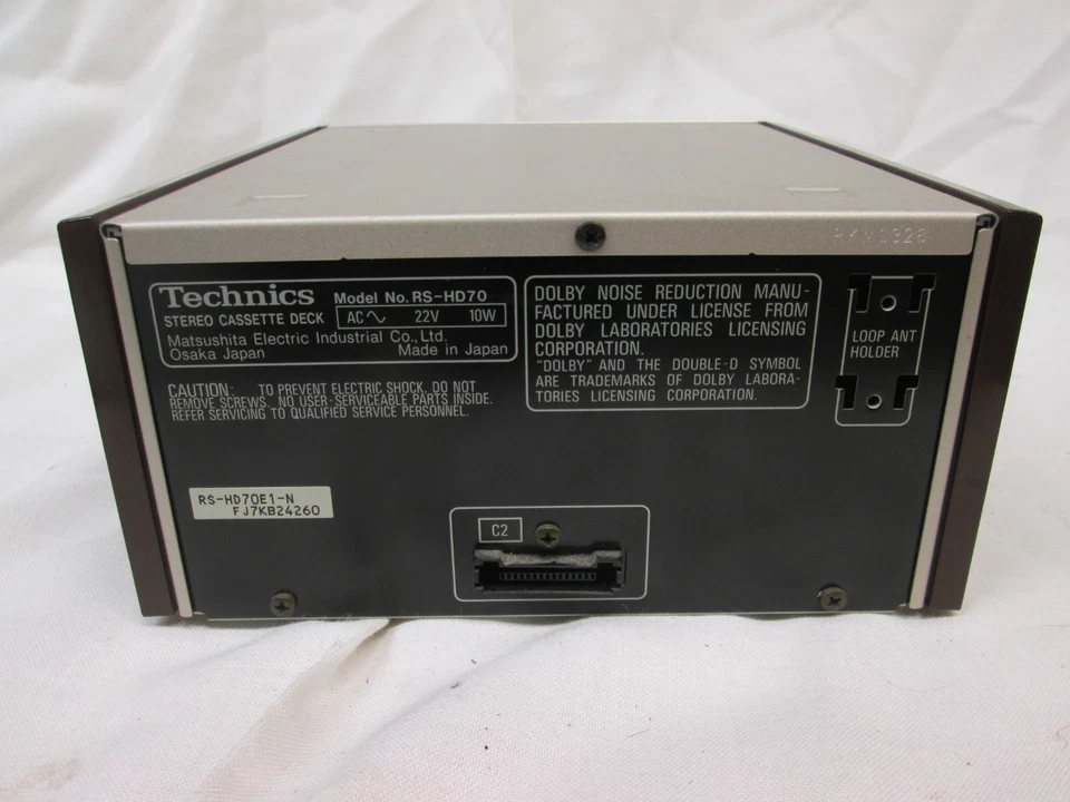 Technics RS-HD70 Hifi Stereo Cassette Deck Dolby Silber Schwarz Ersatzteile oder Reparatur. - Bild 3 von 4
